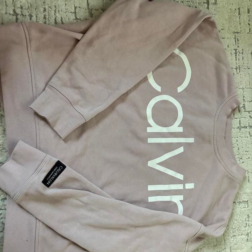 Calvin-klein Women's Pink and Purple Sweatshirt
